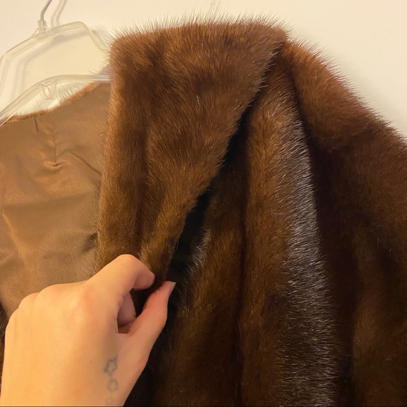 Vintage Genuine Mink Fur Stole Wrap Shawl - Picture 9 of 12
